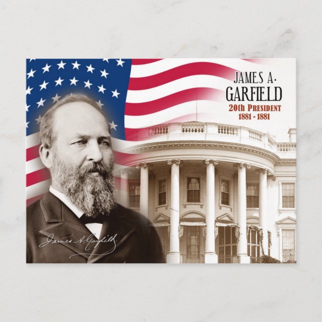 Carte Postale James A. Garfield - 20e président des États-Unis (Devant)
