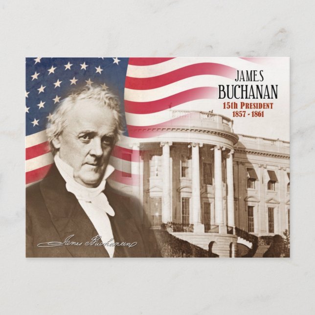 Carte Postale James Buchanan - 15e président des États-Unis (Devant)