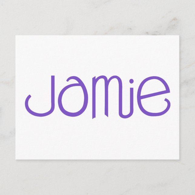 Carte postale Jamie violet (Devant)