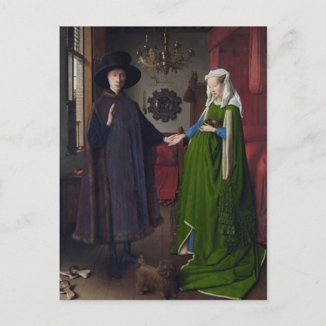 Carte Postale Jan Eyck - Le Portrait Arnolfini (Devant)