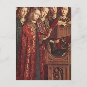 Carte Postale Jan van Eyck - L'autel de Gand (détail)
