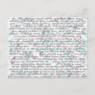 Carte Postale Jane Austen Damask