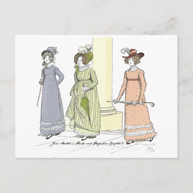 Carte Postale Jane Austen Pride et Préjugés (Devant)