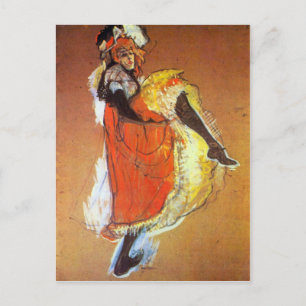 Carte Postale Jane Avril dansant par Toulouse-Lautrec