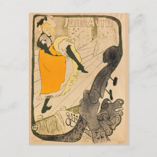 Carte Postale Jane Avril Henri de Toulouse-Lautrec