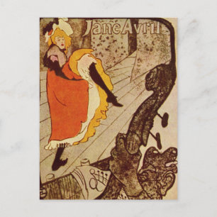 Carte postale Jane Avril par Henri de Toulouse-Lau