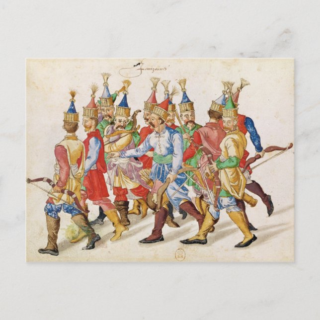 Carte Postale Janissaires, 1583 (Devant)