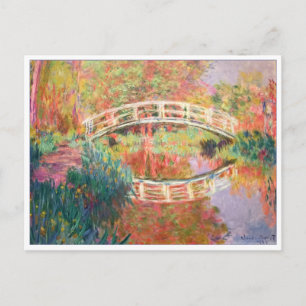 Carte Postale Japanese Footbridge, Giverny by Claude Monet