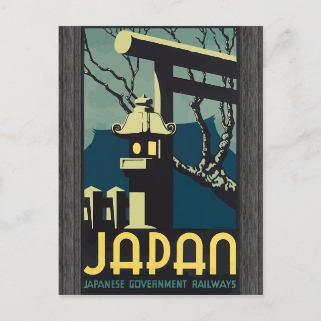 Carte Postale Japon - Chemins de fer du gouvernement japonais, V (Devant)