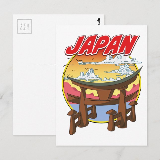 Carte Postale Japon Tori (Devant / Derrière)