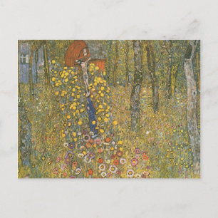 Carte Postale Jardin agricole avec Crucifix (par Gustav Klimt)