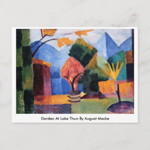 Carte Postale Jardin Au Lac Thun En Août Macke