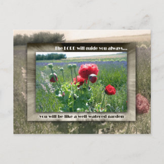 Carte Postale Jardin bien arrosé