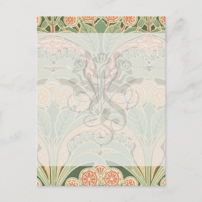 Carte Postale jardin borné art nouveau (Devant)