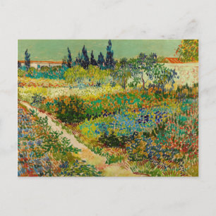 Carte Postale Jardin d'Arles par Vincent Van Gogh (1888)