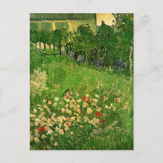 Carte Postale Jardin de Daubigny par Vincent van Gogh, Le Jardin (Devant)