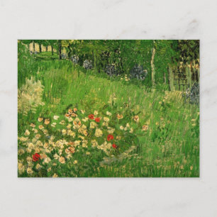 Carte Postale Jardin de Daubigny par Vincent van Gogh, Le Jardin