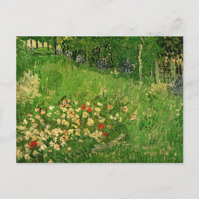 Carte Postale Jardin de Daubigny par Vincent van Gogh, Le Jardin (Devant)