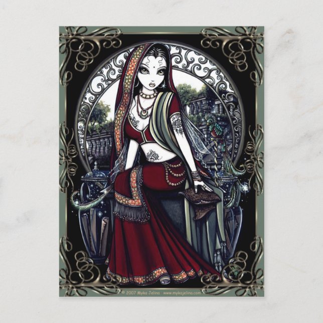 Carte Postale Jardin de fées secret "Ayanna" (Devant)