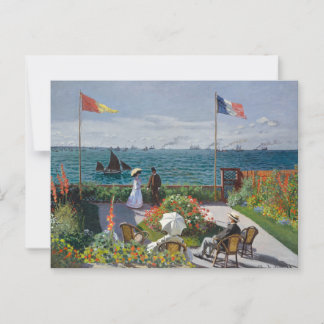 Carte Postale Jardin de Sainte-Adresse, Célèbre peinture