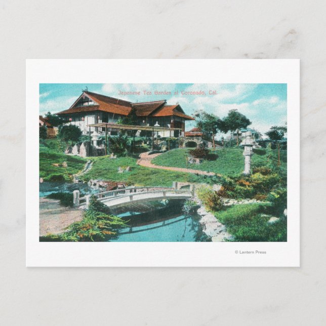Carte Postale Jardin de thé japonaisCoronado, Californie (Devant)