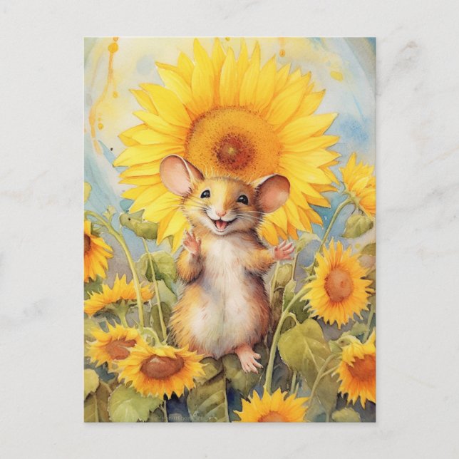 Carte Postale Jardin de tournesol 6 de 17 (Devant)