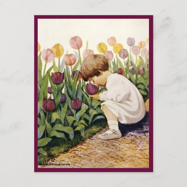 Carte Postale Jardin de Tulip (Devant)