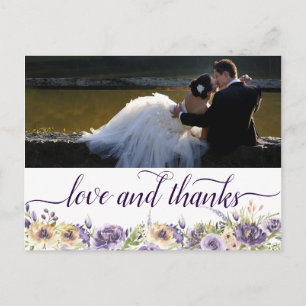 Carte Postale Jardin de verdure Anémonique Floral Boho Love Merc