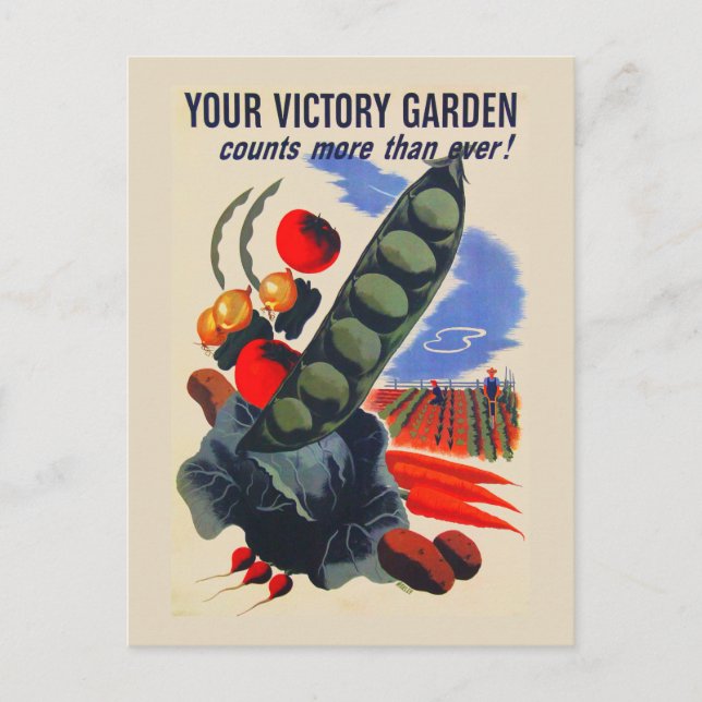Carte Postale Jardin de victoire (Devant)