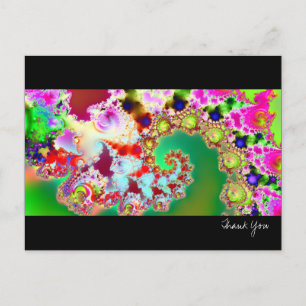 Carte Postale Jardin d'Emma I ・ Art Fractal ・ Goa