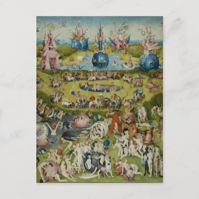 Carte Postale Jardin des délices terrestres, 1490-1500 (Devant)