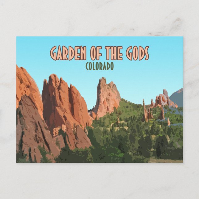 Carte Postale Jardin des Dieux Park Colorado (Devant)