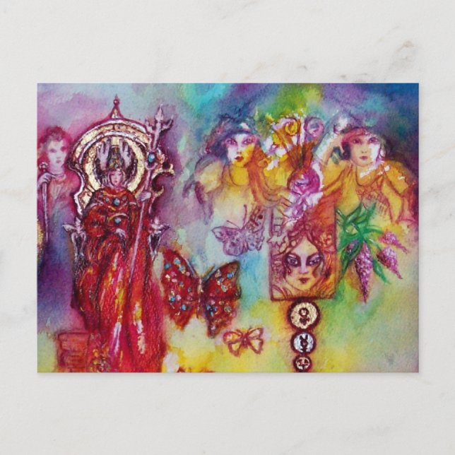 CARTE POSTALE JARDIN DES OMBRES PERDUES - FAERY ET BUTTERFLIES (Devant)