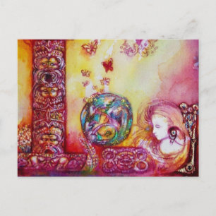 CARTE POSTALE JARDIN DES OMBRES PERDUES - FAERY ET BUTTERFLIES