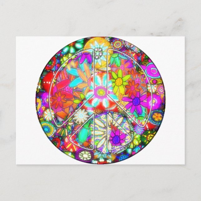 Carte Postale jardin des signes de paix (Devant)