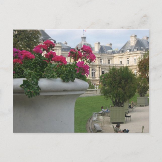Carte Postale Jardin du Luxembourg (Devant)
