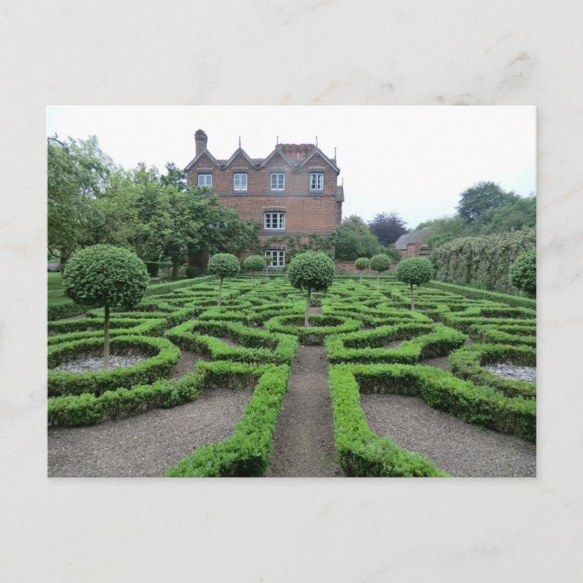 Carte Postale Jardin du noeud dans le hall Old Moseley (Devant)