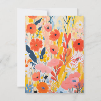 Carte Postale Jardin fleuri