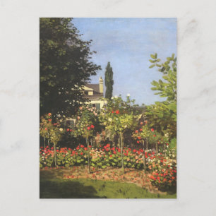 Carte Postale Jardin fleuri à Sainte Adresse par Claude Monet