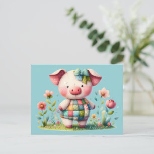 Carte Postale Jardin floral de la pêche à la palme