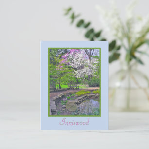 CARTE POSTALE, JARDIN INNISWOOD/"SÉRÉNITÉ DU PRINT