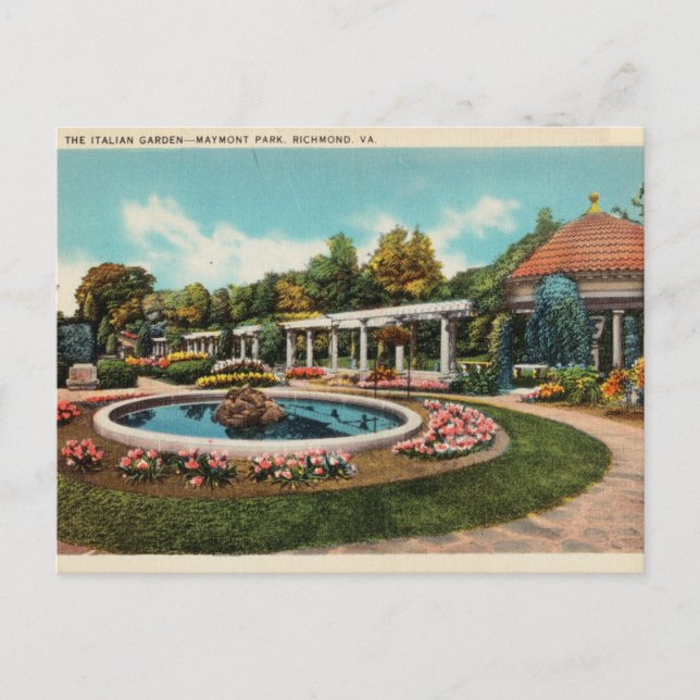 Carte Postale Jardin italien, Maymont Park, Richmond Virginia (Devant)