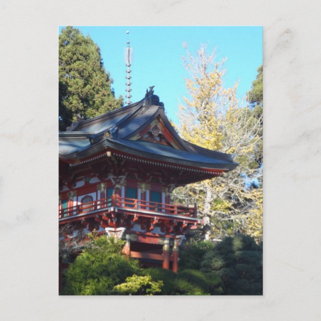 Carte Postale Jardin japonais de thé - San Francisco (Devant)