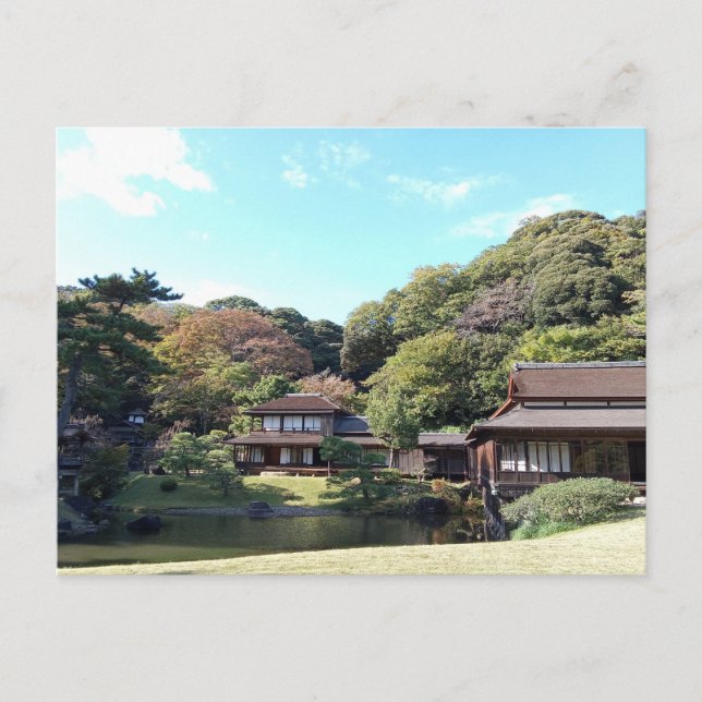 Carte Postale Jardin japonais en Yokohama, Japon (Devant)