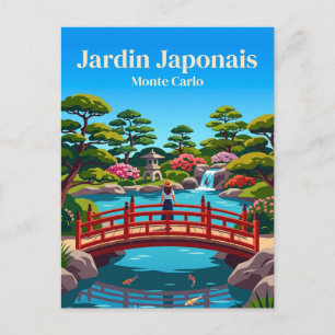Carte Postale Jardin Japonais Monaco