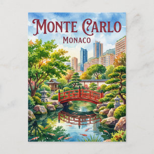 Carte Postale Jardin Japonais, Monte-Carlo
