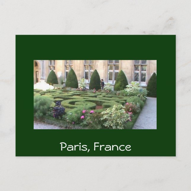 Carte Postale Jardin Maze de Paris (Devant)