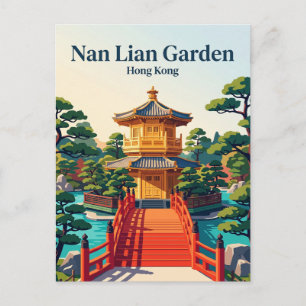 Carte Postale Jardin Nan Lian Hong Kong