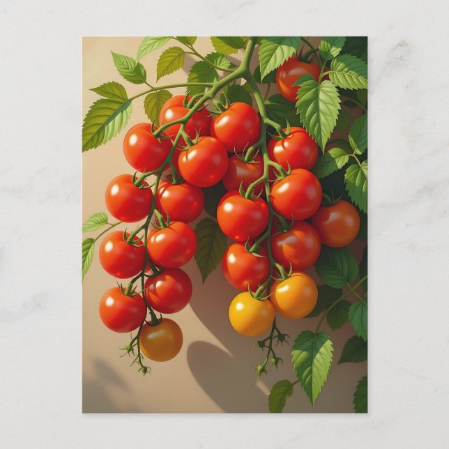 Carte Postale Jardin Plante Tomate Vibes d'été à thème (Devant)