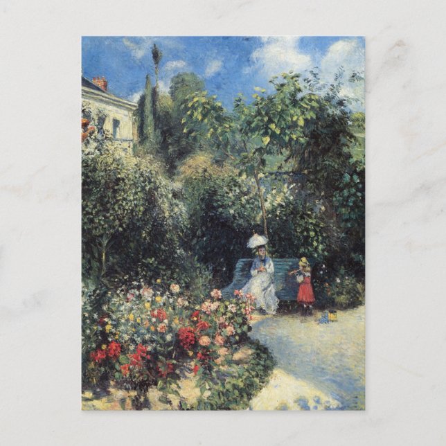 Carte Postale Jardin Pontoise Camille Pissarro (Devant)